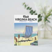 Virginia Beach Virginia USA reisposter (Staand voorkant)