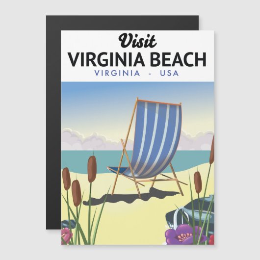Virginia Beach Virginia USA reisposter (Voorkant / Achterkant)