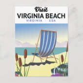 Virginia Beach Virginia USA reisposter Briefkaart (Voorkant)