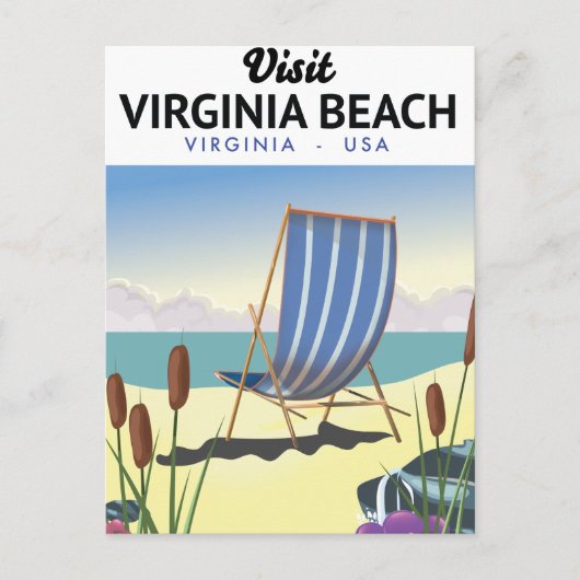 Virginia Beach Virginia USA reisposter Briefkaart (Voorkant)