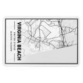 Virginia Beach Virginia USA Travel City Map Magneet (Horizontaal)