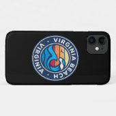 Virginia Beach Virginia VA  Nautical Waves Case-Mate iPhone Case (Achterkant (horizontaal))