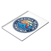 Virginia Beach Virginia VA  Nautical Waves Notitieboek (Linkerzijde)