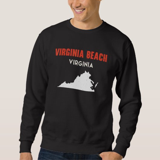 Virginia Beach Virginia VS Amerika Reis V Trui (Voorkant)