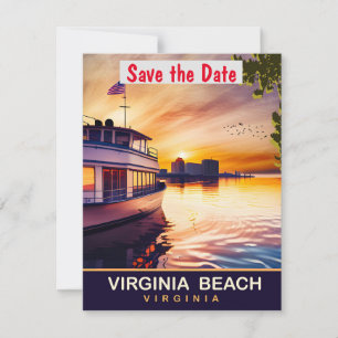 Virginia Beach Waterfront Gouden Bruiloft Save The Date