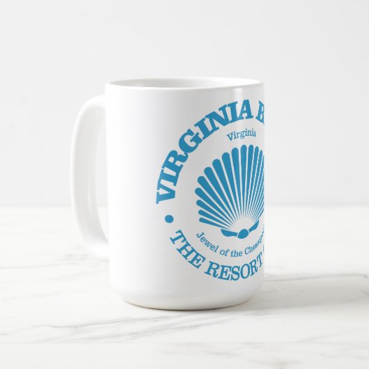 Virginia Beach (zeeschelp) Koffiemok (Voorkant links)