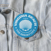 Virginia Beach (zeeschelp) Ronde Button 4,0 Cm (In situ)