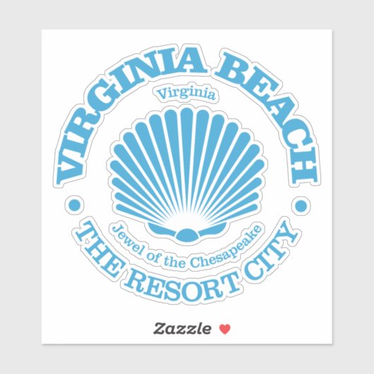 Virginia Beach (zeeschelp) Sticker (Vel)