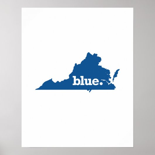 VIRGINIA BLUE STAAT POSTER (Voorkant)