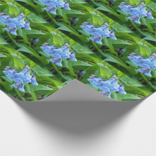 Virginia Bluebell Wrapping Paper Cadeaupapier (Hoek)