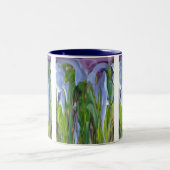 Virginia Bluebells Abstract Tweekleurige Koffiemok (Center)