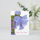 Virginia Bluebells Bewaar de datum Aankondigingskaart (Staand voorkant)