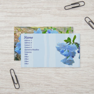 Virginia Bluebells Coordinating Items Visitekaartje
