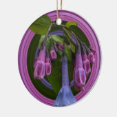Virginia Bluebells keramische cirkelvormer Keramisch Ornament (Links)