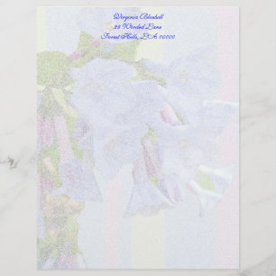 Virginia Bluebells Letterhead Stationery Briefhoofd Ontwerp