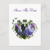 Virginia Bluebells Wildbloemen - Bewaar de datum Aankondigingskaart (Voorkant)