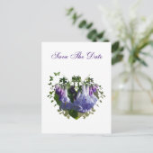 Virginia Bluebells Wildbloemen - Bewaar de datum Aankondigingskaart (Staand voorkant)