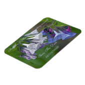 Virginia Bluebells Wildbloemen - Bewaar de datum Magneet (Linkerzijde)