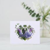 Virginia Bluebells Wildflower Briefkaart (Staand voorkant)