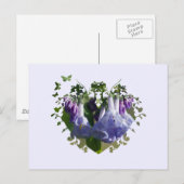 Virginia Bluebells Wildflower Briefkaart (Voorkant / Achterkant)