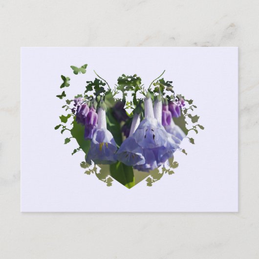 Virginia Bluebells Wildflower Briefkaart (Voorkant)