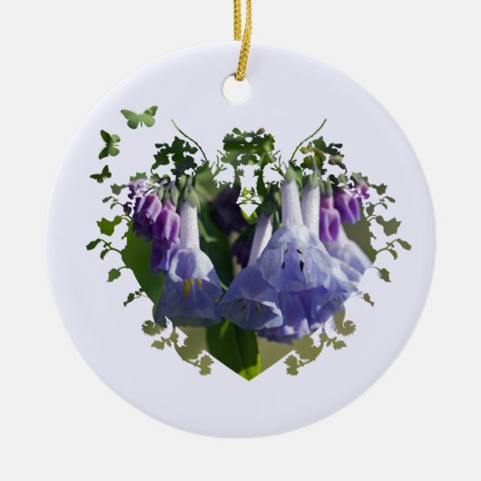 Virginia Bluebells Wildflower Keramisch Ornament (Voorkant)
