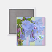 Virginia Bluebells Wildflower Magnet (Voorkant / Achterkant)