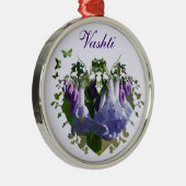 Virginia Bluebells Wildflower Metalen Ornament (Rechts)