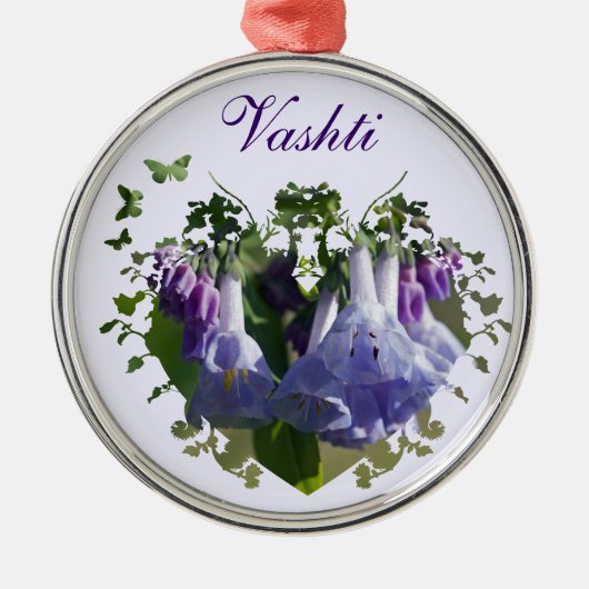 Virginia Bluebells Wildflower Metalen Ornament (Voorkant)