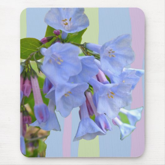 Virginia Bluebells Wildflower Mousepad Muismat (Voorkant)