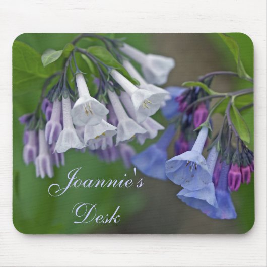 Virginia Bluebells Wildflower Muismat (Voorkant)