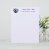 Virginia Bluebells Wildflower Persoonlijk Briefhoofd (Staand voorkant)