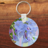 Virginia Bluebells Wildflower Sleutelhanger (Voorkant)