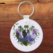 Virginia Bluebells Wildflower Sleutelhanger (Voorkant)