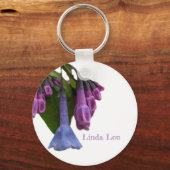 Virginia Bluebells Wildflower Sleutelhanger (Voorkant)