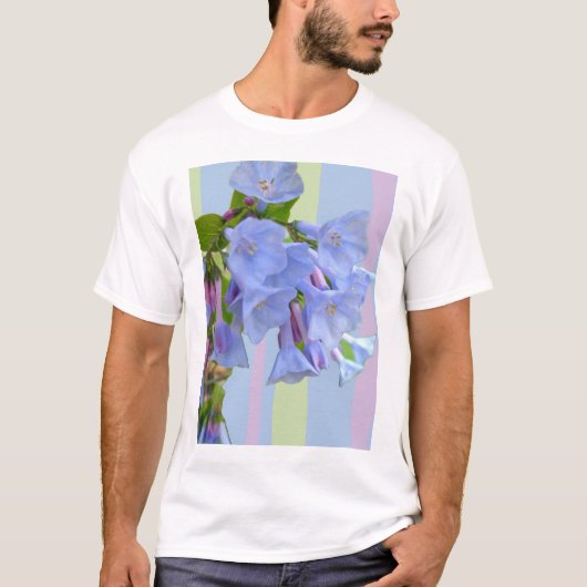 Virginia Bluebells Wildflower T-shirt (Voorkant)