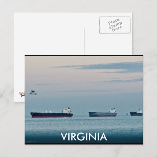 VIRGINIA BRIEFKAART (Voorkant / Achterkant)