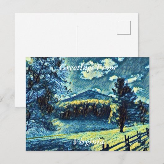 Virginia Briefkaart (Voorkant / Achterkant)