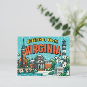 VIRGINIA-Briefkaart Briefkaart (Staand voorkant)