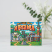 VIRGINIA-Briefkaart Briefkaart (Staand voorkant)