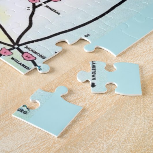  Virginia Briefkaart Kaart Legpuzzel (Zijkant)