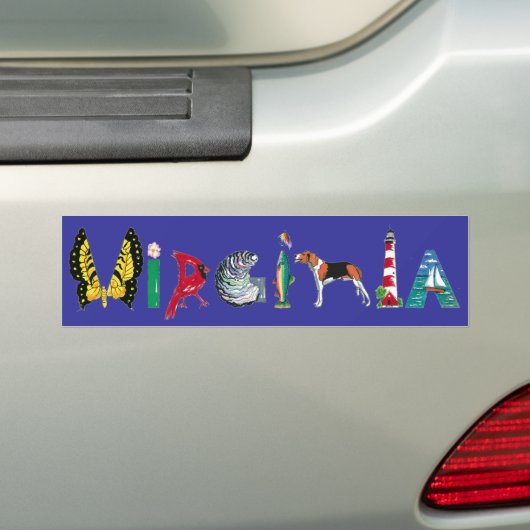 Virginia bumpersticker (Op auto)