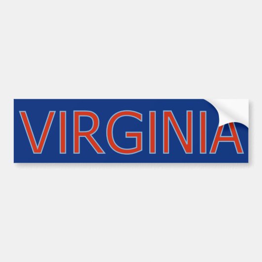 Virginia Bumpersticker (Voorkant)