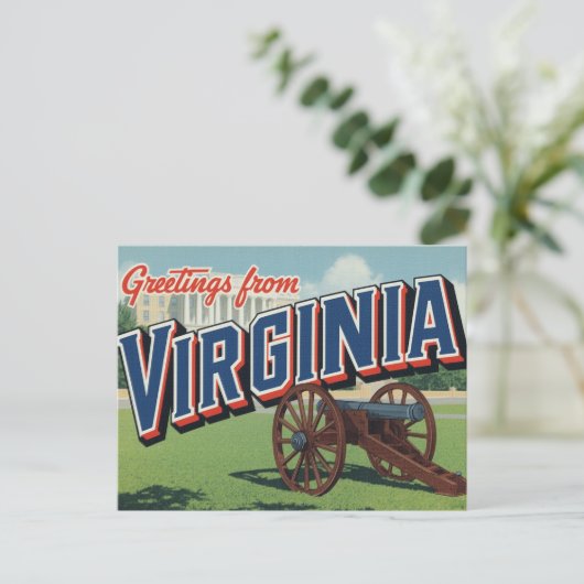 Virginia Cannon History Capitol Briefkaart (Staand voorkant)