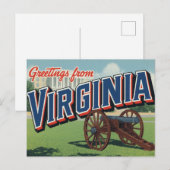 Virginia Cannon History Capitol Briefkaart (Voorkant / Achterkant)