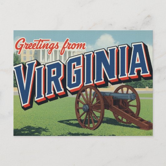 Virginia Cannon History Capitol Briefkaart (Voorkant)