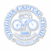 Virginia Capital Trail (fietser) Sticker (Voorkant)