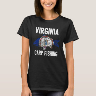 Virginia Carp Vist Angler American Carp Angling T-shirt