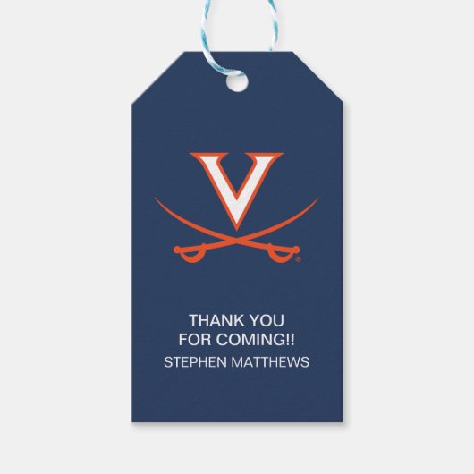 Virginia Cavaliers | AFSTUDEREN Cadeaulabel (Voorkant)