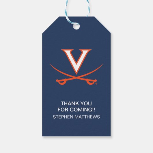 Virginia Cavaliers | AFSTUDEREN Cadeaulabel (Achterkant)